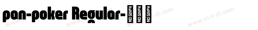pan-poker Regular字体转换